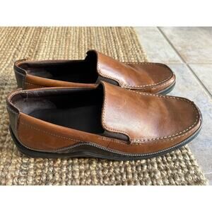 Cole Haan Brown Leather Driving Loafers C03559 Men's Sz 11 1/2 M Tucker Venetia